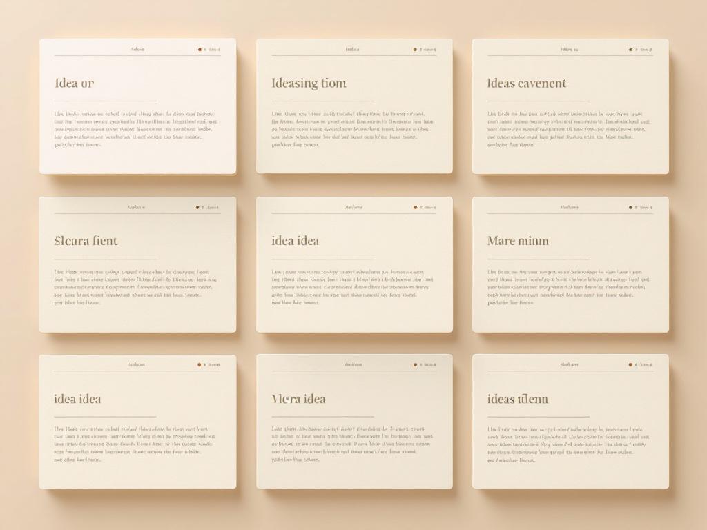 Grille de cartes d'idees